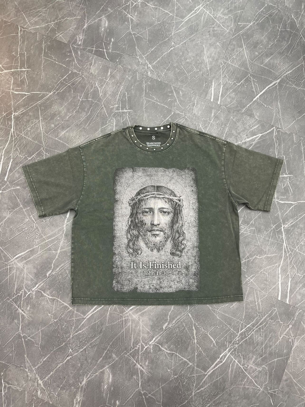 “Veraikon” Studded Grey Tee