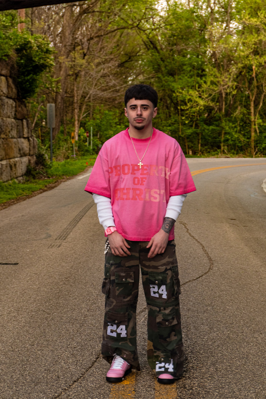 “Property of Christ Washed Pink” Tee