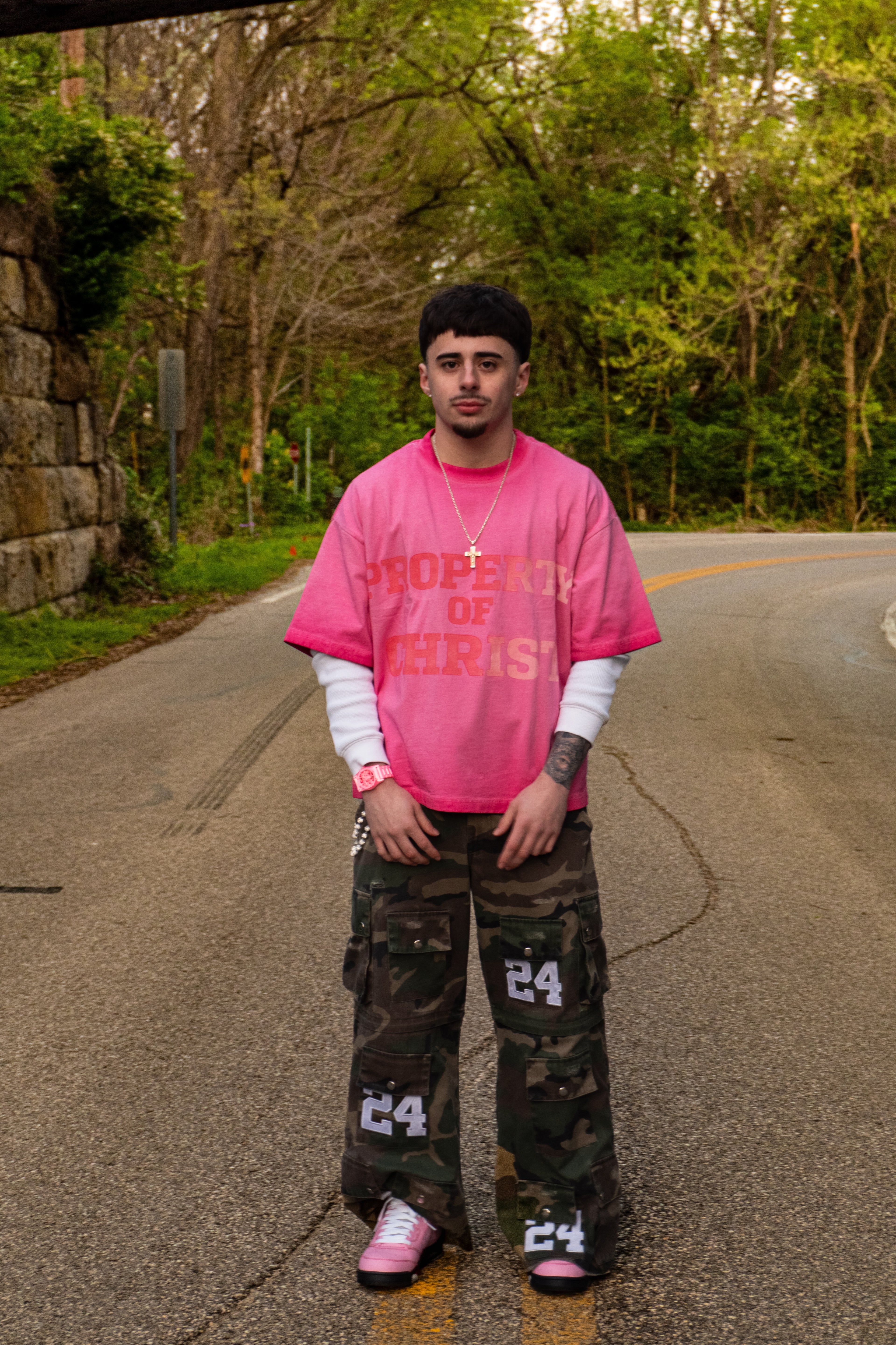 “Property of Christ Washed Pink” Tee