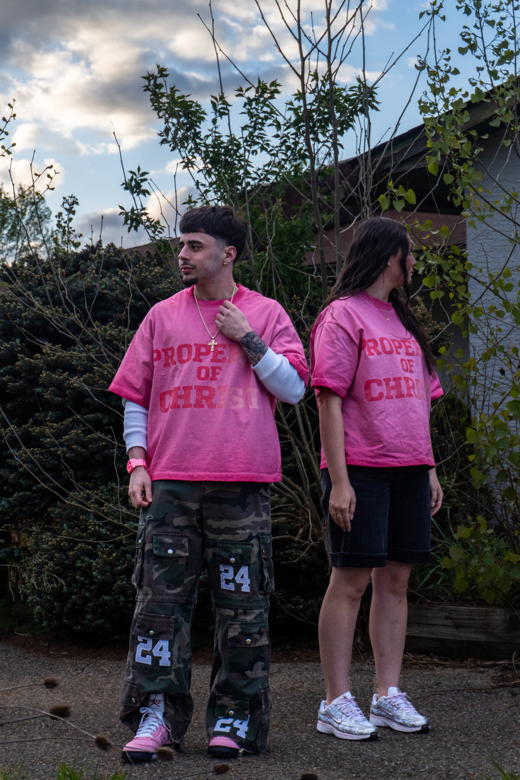 “Property of Christ Washed Pink” Tee
