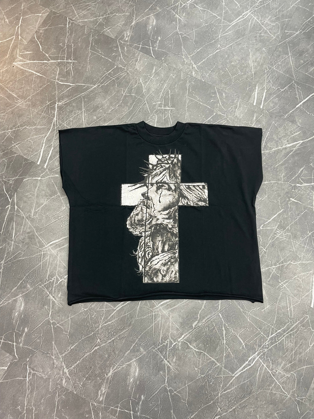 “Beautiful Cross” Cutoff Tee